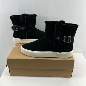 Ugg Aika Sneaker Boot- Black Suede- Size 10- NIB